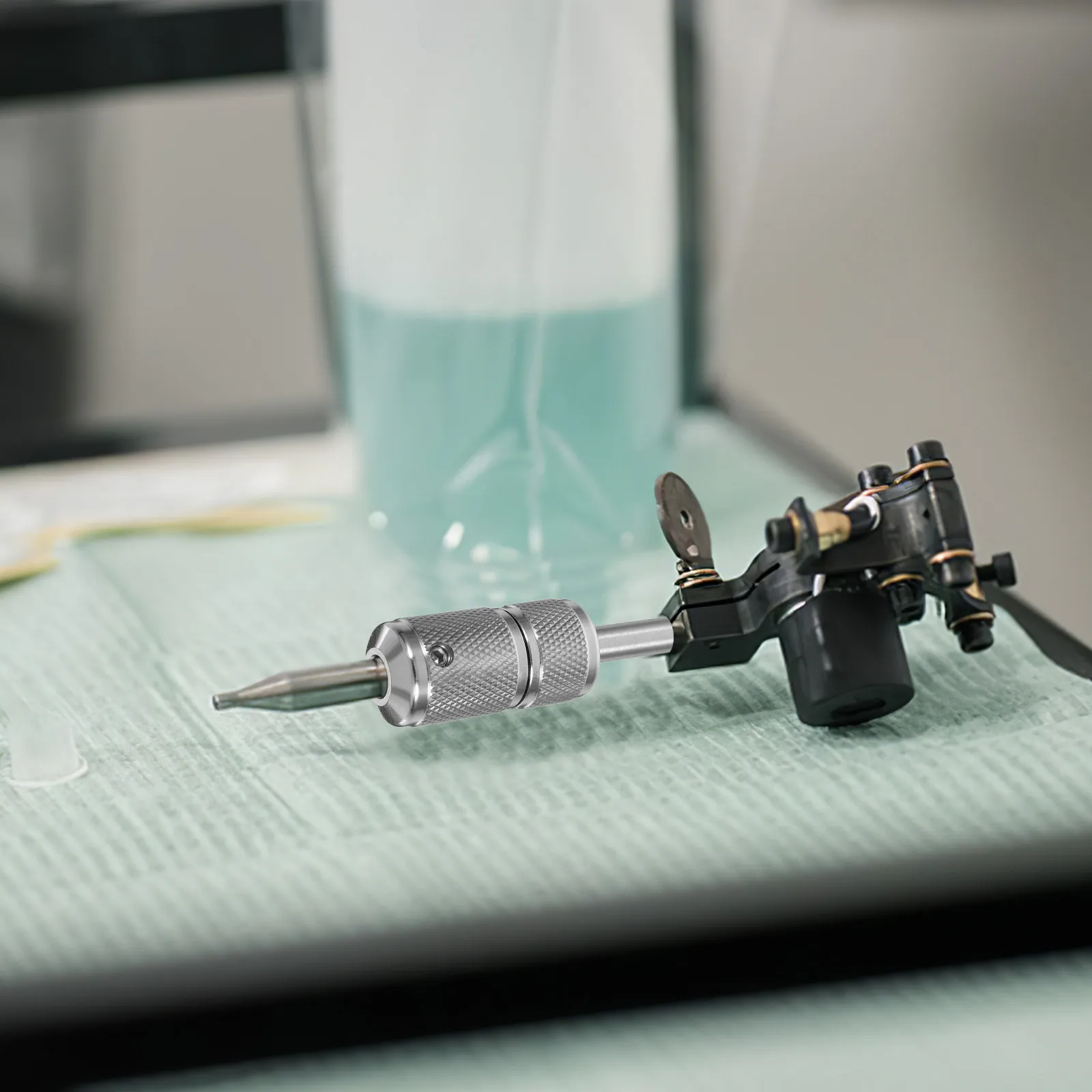 

Самоблокирующиеся тату-грипсы 22 мм из нержавеющей стали с прочным захватом, внутренний диаметр 7-8 мм, нескользящая конструкция с храповым механизмом для большинства трубок