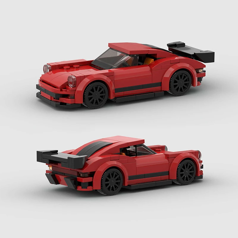 MOC Turdo Speed Champions Racer Cars City Sports Vehicle Model Building Blocks Supercar Creative Garage DIY Kids Toys Gift Boys