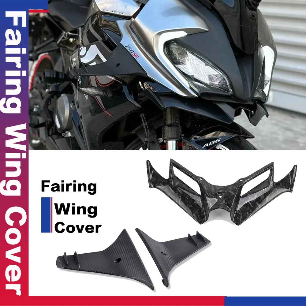 

Motorcycle Front Fairing Aerodynamic Winglet Cover Fixed Wind Wing For CFMOTO 250SR 300SR SR 250 300 SR 2019 2020 2021 2022-2024