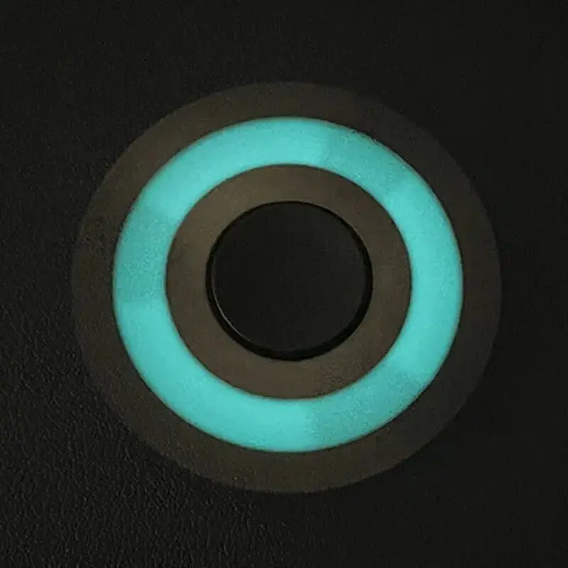 Luminous Threeleaf Fidget Spinner EDC Fidget Toys Metal Hand Spinner ADHD Decompression Desktop Toy