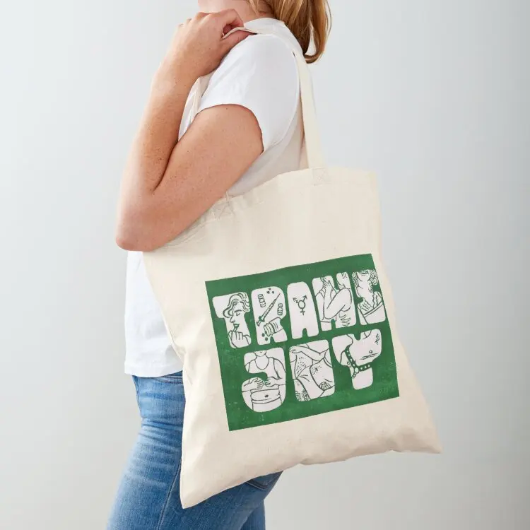 

Trans Joy Tote Bag reusable grocery bags shopping trolley bag tote bags cloth bags large tote bag