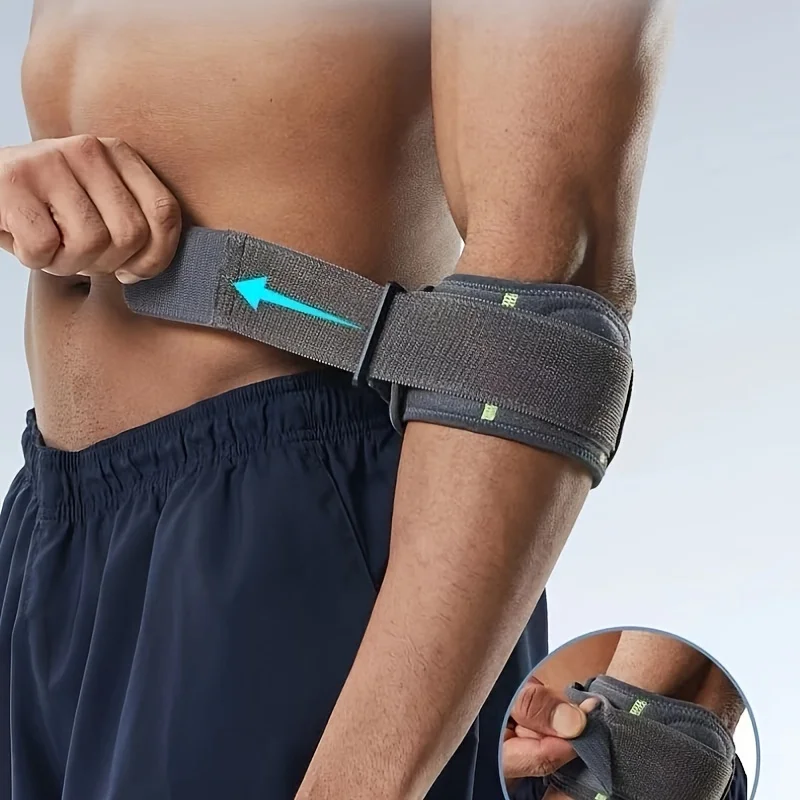 1PCS Verstelbare Basketbal Tennis Elleboog Ondersteuning Golfer's Strap Elleboogbeschermers Laterale Pijn Syndroom Epicondylitis Brace