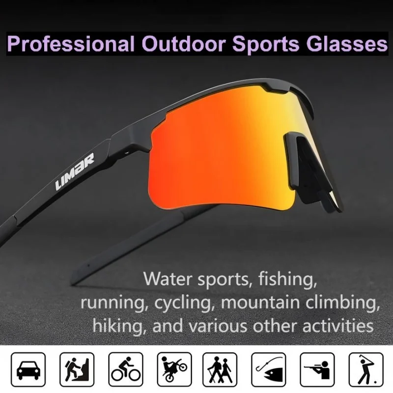 Outdoor Sports Equipment, Sports Glasses,Photochromic/Impact-Resistant,Suitable for Fishing,Running,Cycling,Mountaineering,etc.