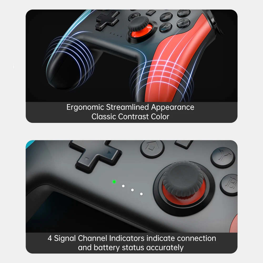 Wireless Controller BT 2.4G For Nintendo Switch Pro PC Tablet PS3 Tesla Shock Joystick Gamepad Lag-free Gaming Experienc