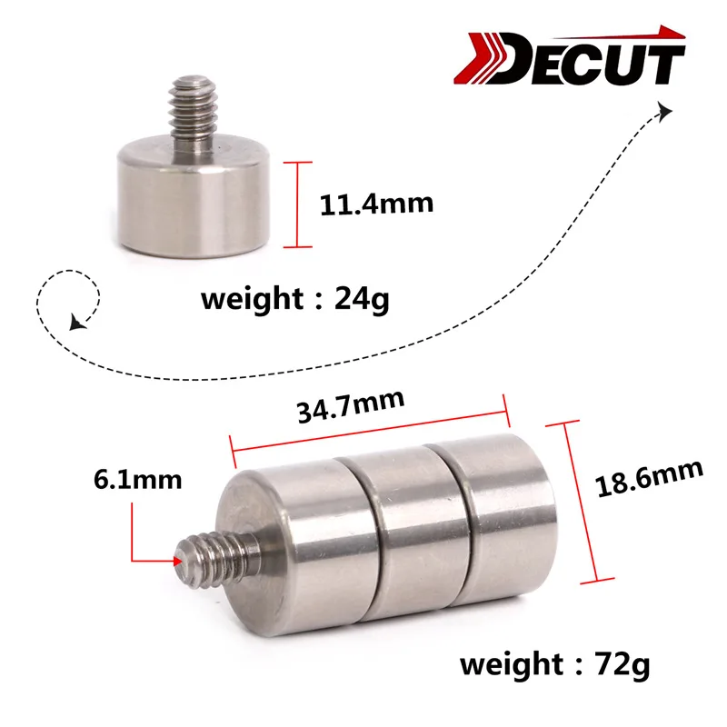 

DECUT гири для стрельбы из лука, противовес, головка/крышка, винт с резьбой из нержавеющей стали, балансир, составной изогнутый лук, аксессуары для охоты