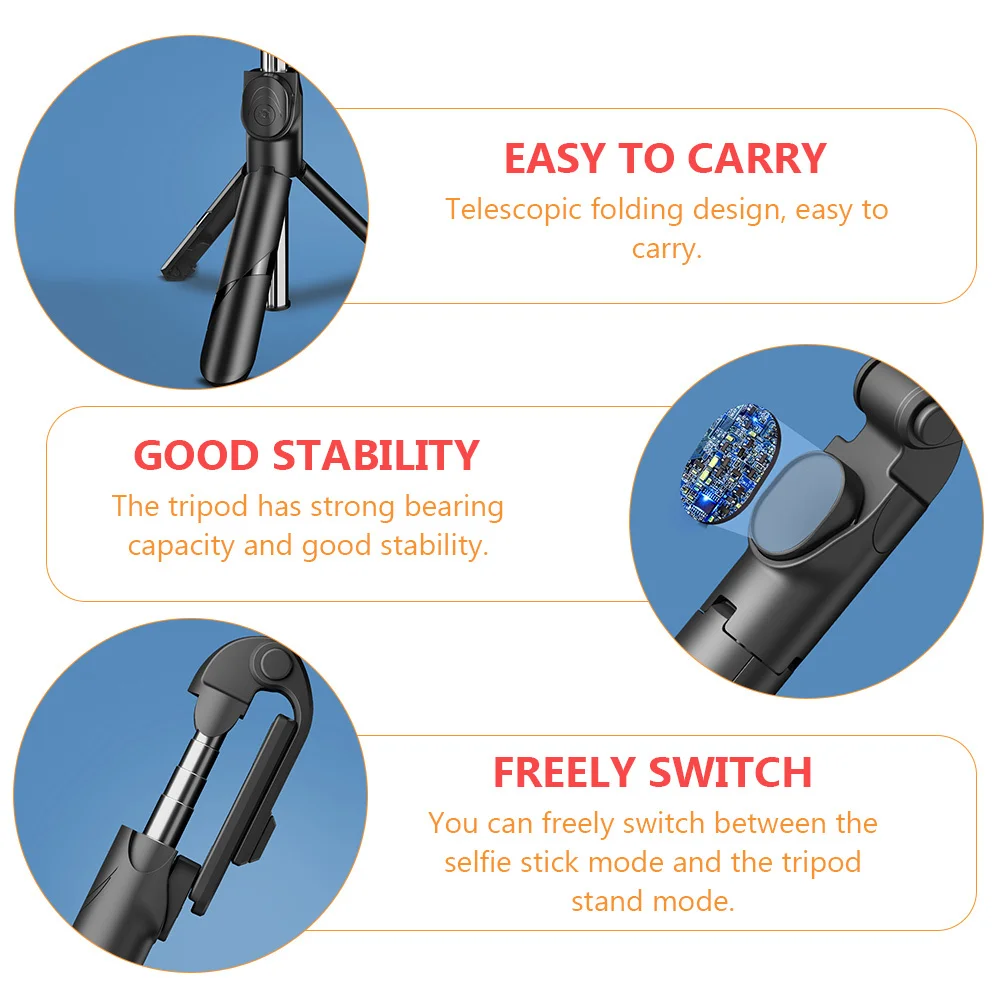 ขาตั้งโทรศัพท์มือถือ 1 ชิ้น ขาตั้งแบบพับได้ ความมั่นคงแข็งแรง รองรับน้ำหนักได้ดี ดีไซน์แบบยืดหดได้ พกพาสะดวกสำหรับการถ่ายทอดสด