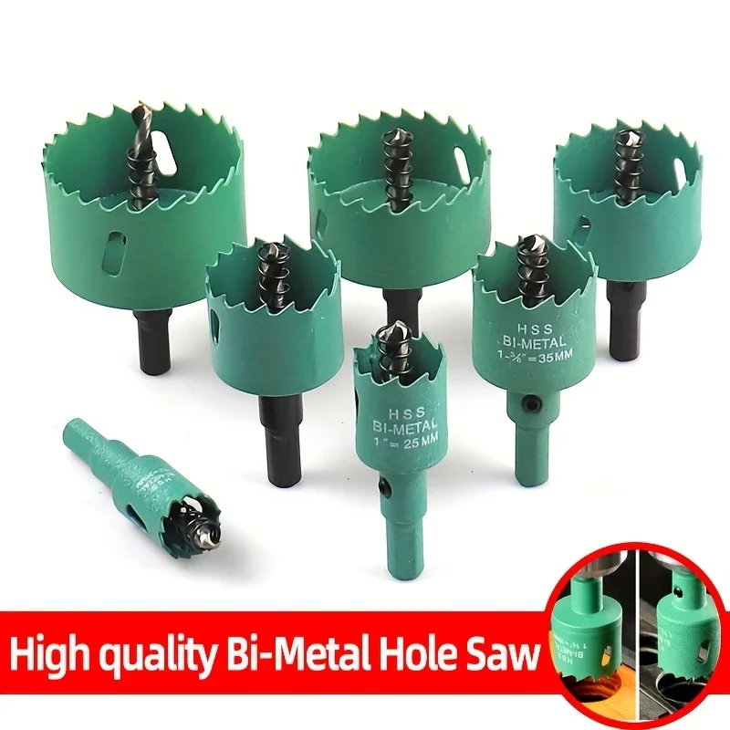

1 Pc 16-200mm Bimetal Wood Hole Saw Drill Bit HSS Steel New M42 Core Hole Saw Suitable For Downlight Plasterboard Opening