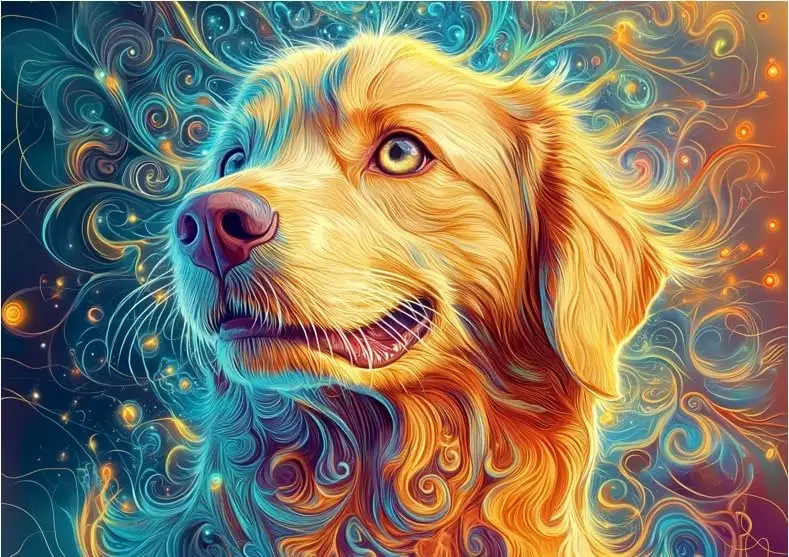 

520/500/300 Pieces Wooden Puzzle for Whispers of Joyful Dog Jigsaw Puzzles for Challenging Family Activity Games Party Gift