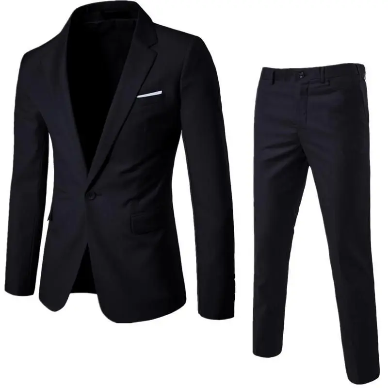 

Men's Tee-Piece Suit Slim Fit Wedding Clothing Korean Sle Formal Wear Best Man Marriage Ceremony Dr Code