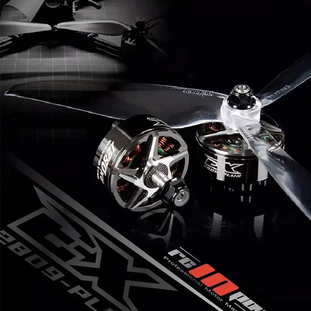 RCINPOWER EX2809 2809 1280KV bezszczotkowy silnik z wałem ze stopu tytanu 5 mm kompatybilne ze śmigłem 7-8 cala 4-6S do drona RC FPV