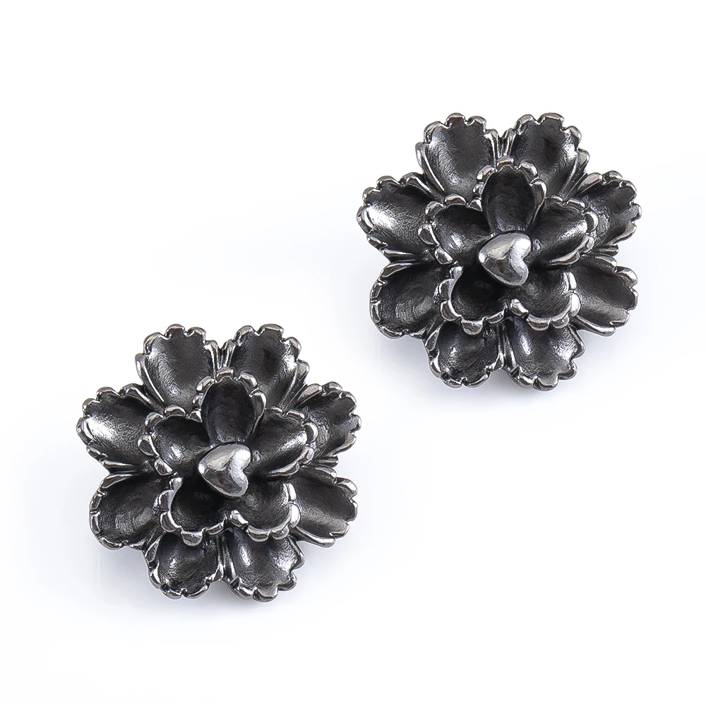 

5pcs Alloy Gun Black Beads Butterfly Flower Feather Moon Loose Spacer Beads For Bracelet Necklace DIY Jewelry Making Accessories