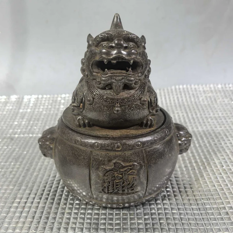 Brass Kirin Incense Burner Home Entrance Office Desk Decoration Coil Incense Ornament Metal Craft Ornament