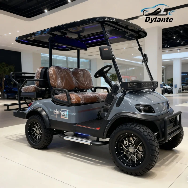 2 4 6 الركاب 60 فولت/72 فولت عربة جولف كهربائية عربات التي تجرها الدواب على الطرق الوعرة مع بطارية الرصاص الحمضية وبطارية ليثيوم اختياري بالطاقة #6