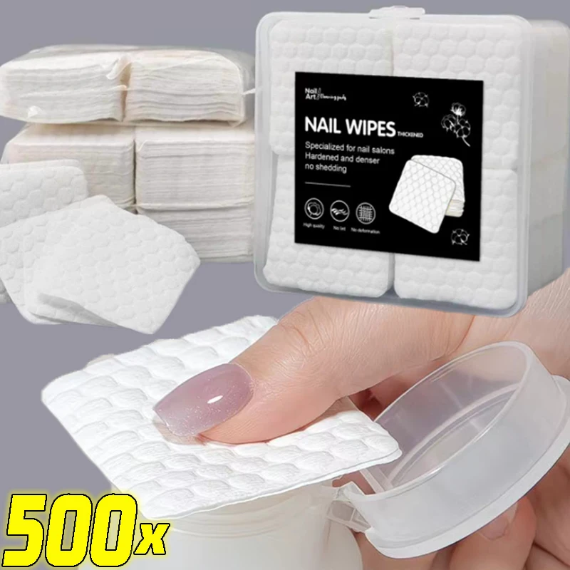 

200/500 шт. Новые водосберегающие ватные диски для чистки ногтей с жемчужным узором, супервпитывающие, для удаления гель-лака, инструменты для чистки ногтей