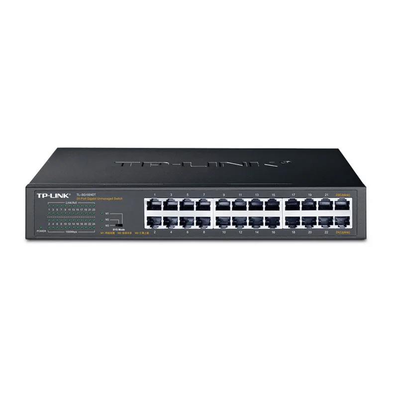 TP-LINK 24GE Gigabit Network IP Camera 24-port Switch 1000M Network Cable LAN Splitter Ethernet HUB VLAN Support TL-SG1024DT