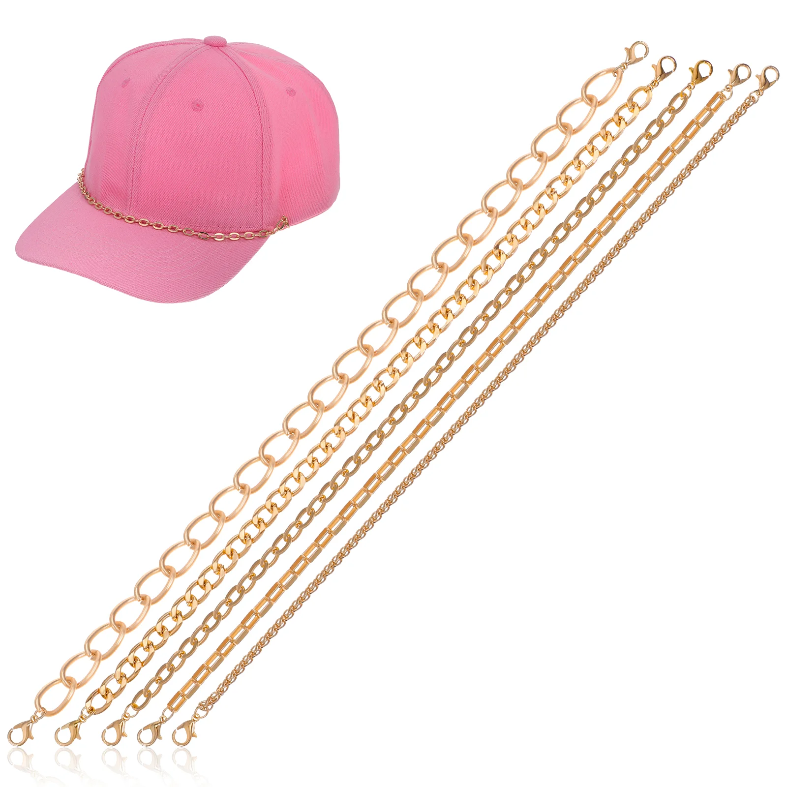 Hat Chain Baseball Caps for Men Billed Chains Athletic Hats Trucker Pants Sports