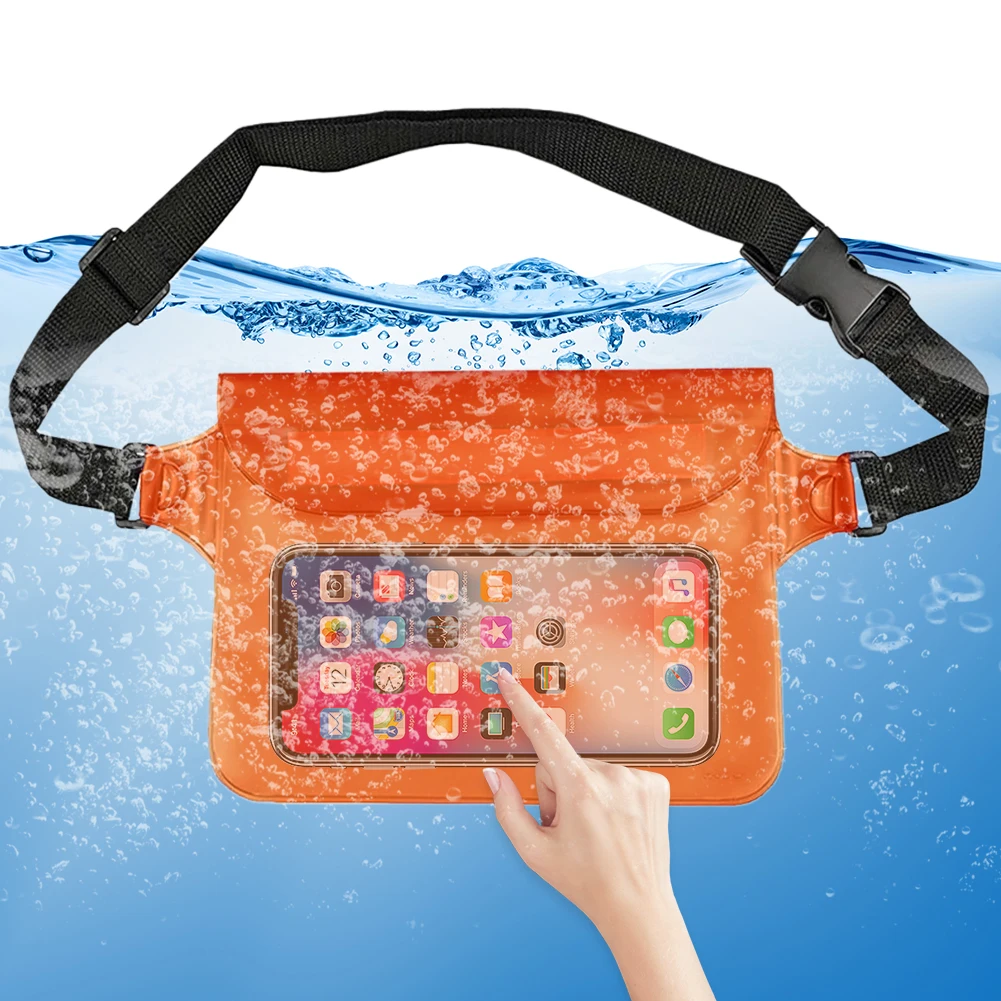 Waterproof Fanny Pack with Adjustable Waist Strap Waterproof Waist Bag Waterproof Bag for Boating Snorkeling Kayaking Water Park