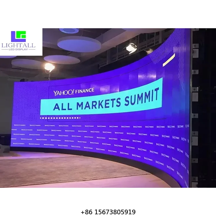 Curved Die Dasting Aluminum P2.6 3.9  Rental Large Stadium Led Display Screen