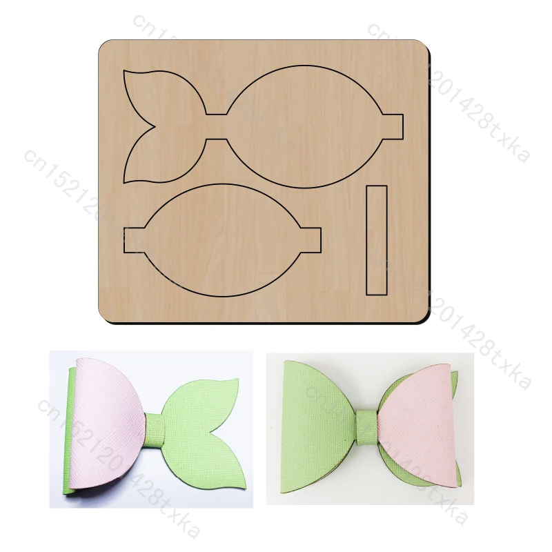 Fish Tail Bow New Wooden dies Scrapbooking Cutting Dies C3906