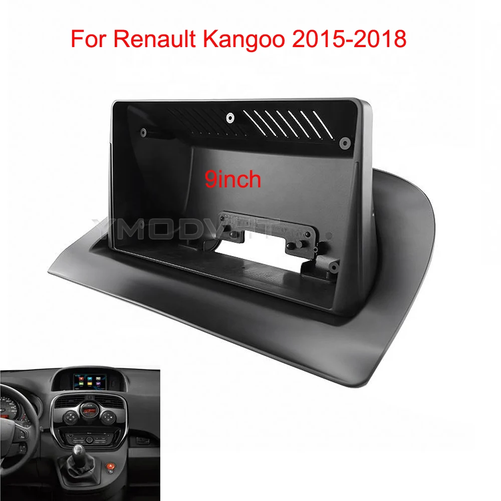 9inch Car Radio Fascia For Renault Kangoo 2015 2016 2017 2018 DVD Stereo Frame Plate Mounting Dash Installation Bezel Trim Kit