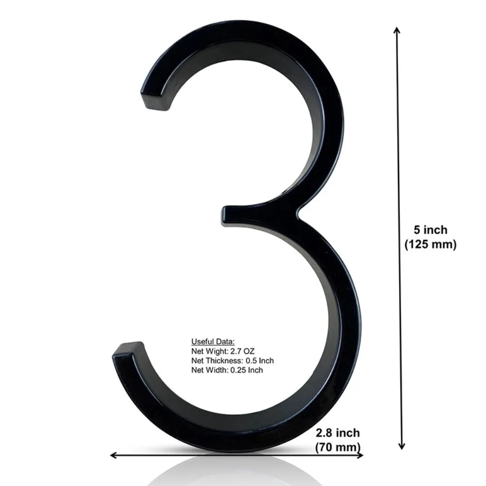Modern Design Floating House Numbers Floating Design Outdoor Use Modern House Numbers Hanging Type Weatherproof