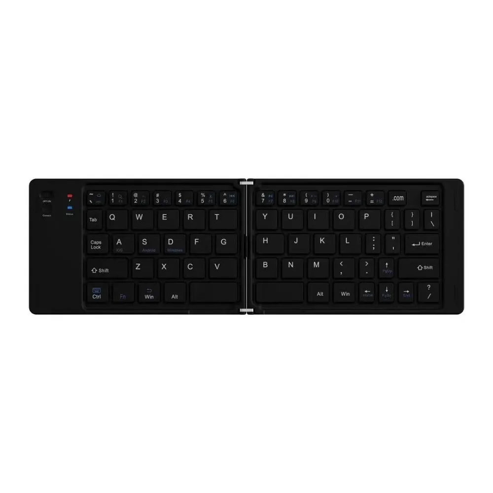 

Fashion Mini Wireless Folding Keyboard Rechargeable Lightweight Bluetooth Keyboard Universal Portable Foldable Keyboard Tablet