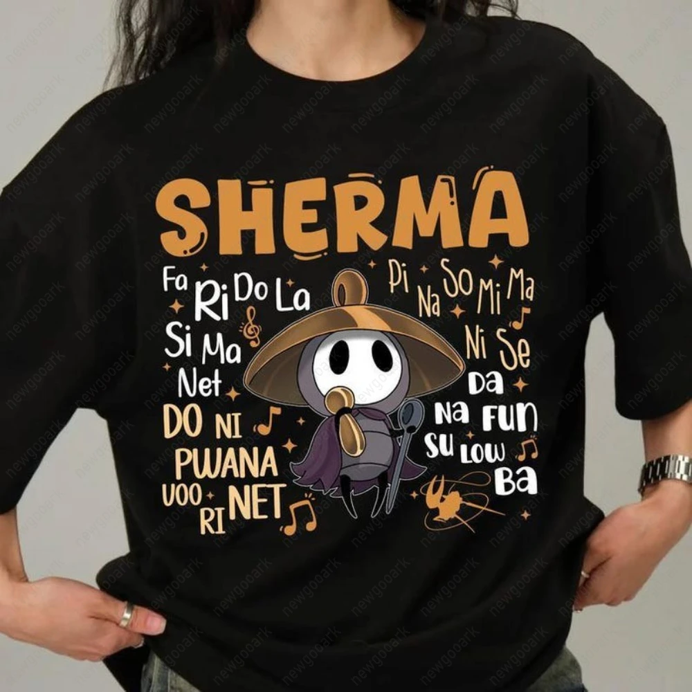 Classic Action-adventure Game Hollow Knight Silksong Printed T-shirt Woman Man Summer Fashion Casual Cotton Short-sleev Tops Tee