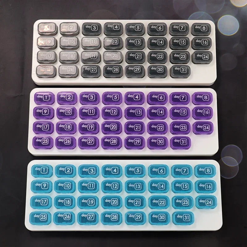 31 Grids Pill Box Travel Case Medicine Dispenser Tablet Organizer Container