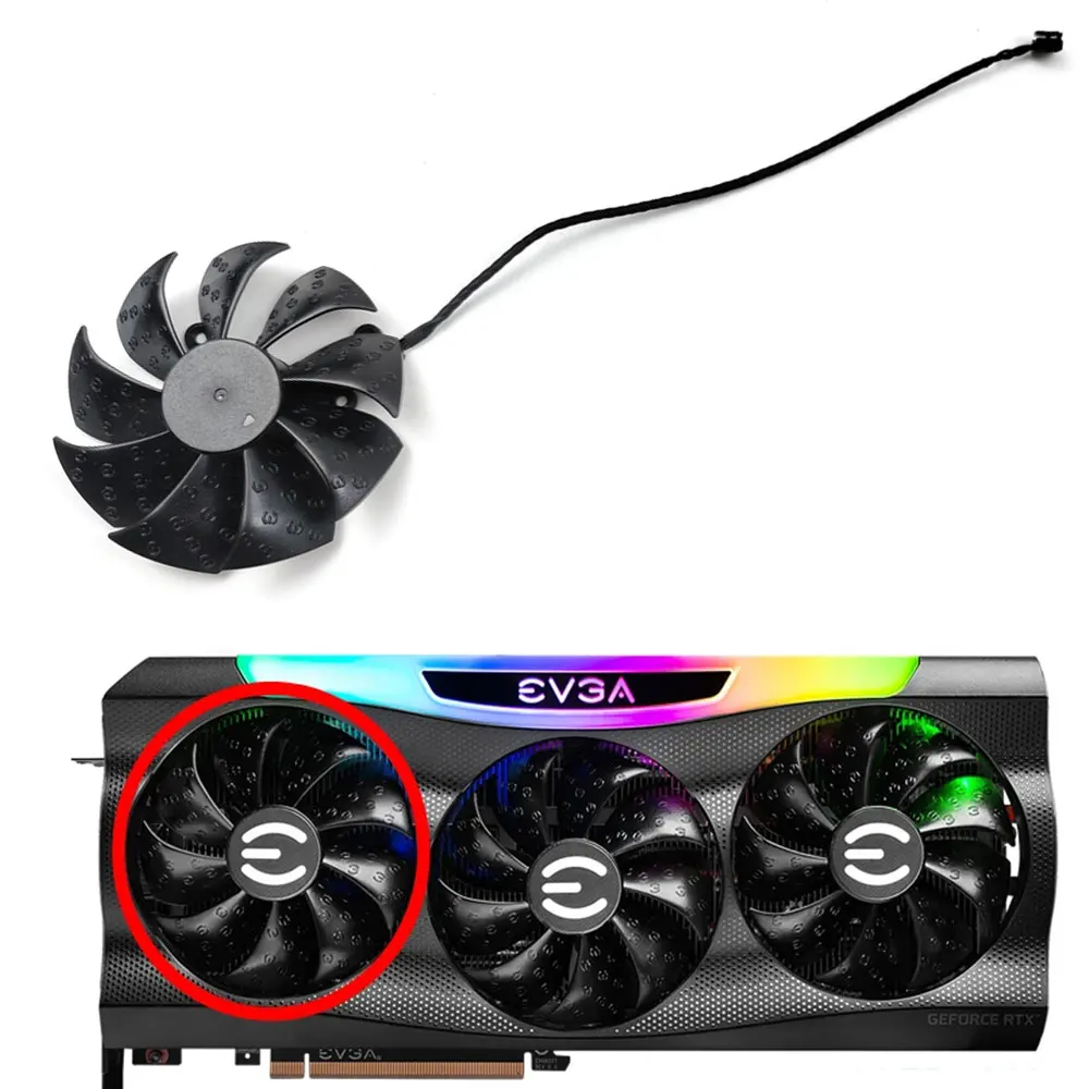 Refroidisseur de ventilateur de carte vidéo PLD09220S12H, EVGA GeForce RTX 3070 3080 3090 3080Ti FTW3, ventilateur de fouille de carte ultra gaming, 87mm, nouveau