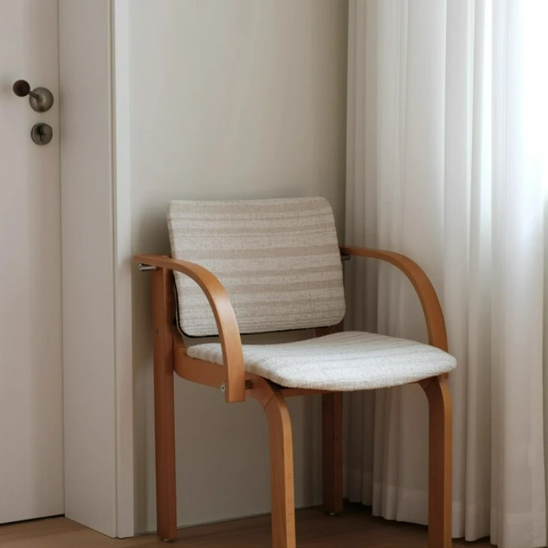 중세풍 원목 식탁 의자 가정용 디자이너 레스토랑 등받이 의자 서재 사무실 팔걸이 레저 의자