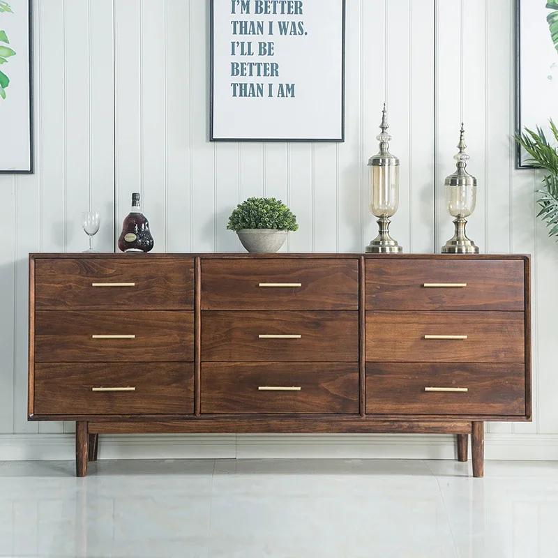 

Creative Nordic Living Room Cabinets Rustic Brown Wooden Drawers Living Room Cabinets Storage Fashion Vitrina Unique Furniture