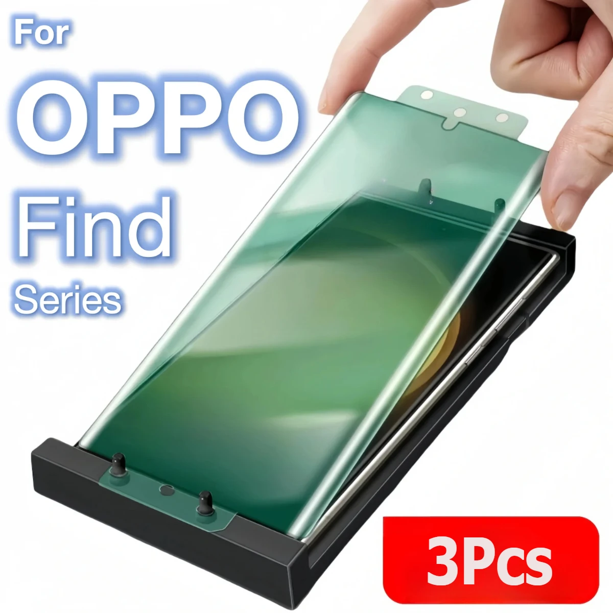 3Pcs Ceramic Film For OPPO Find X8 Pro X7 Ultra X6 X5 X3 X2 Pro Screen Protector Protective With Install Kit, Not Tempered Glass