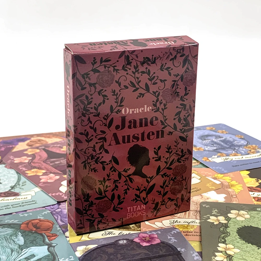 

Новые карты Oracle с изображениями Джейн Остин, 40 шт., яркие иллюстрации, уникальный мистический дизайн, идеально подходят для гадания и в качестве подарка.