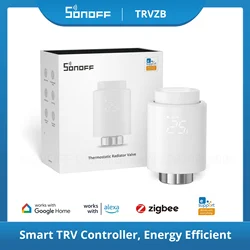 SONOFF TRVZB Zigbee válvula termostática para radiador control remoto inteligente de temperatura del hogar a través de alexa google ZBBridge-P eWelink