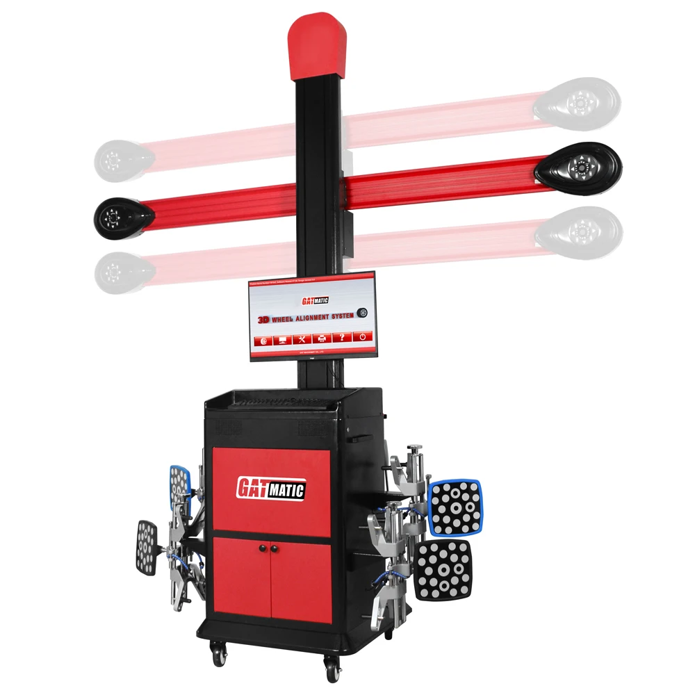 GA-600S Mobile 3D Wheel Alignment Sensor Equipment With Lift Multi-Station Automotive Repair Tools For Four Wheels