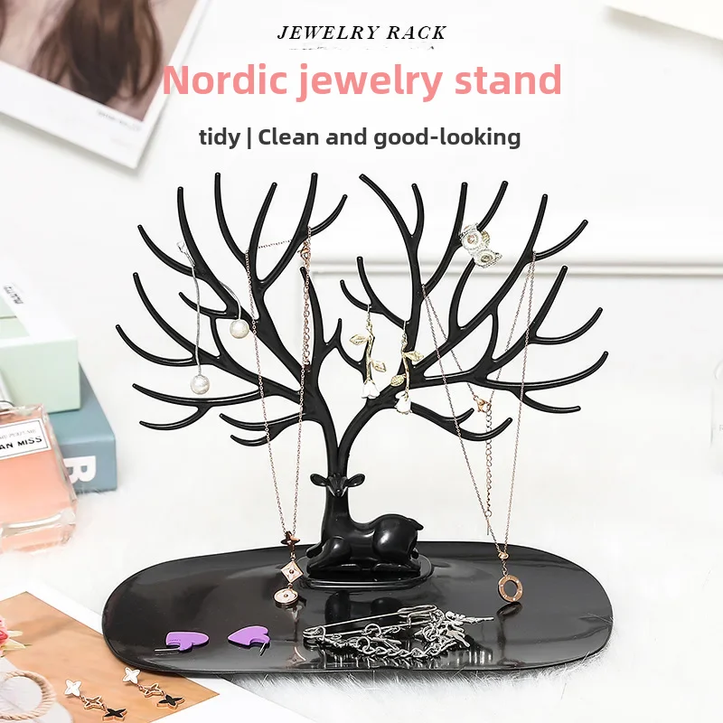 Fawn jewelry rack antlers bird tree earrings jewelry display rack earring rack bracelet jewelry storage box jewelry rack