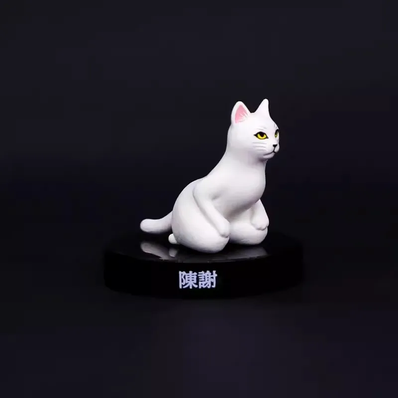 QUALIA Original Gashapon Capsule Toy Cute Kawaii Bowing Cat Kneel Kitty Animal Ornaments Figurine Anime Creative Gift