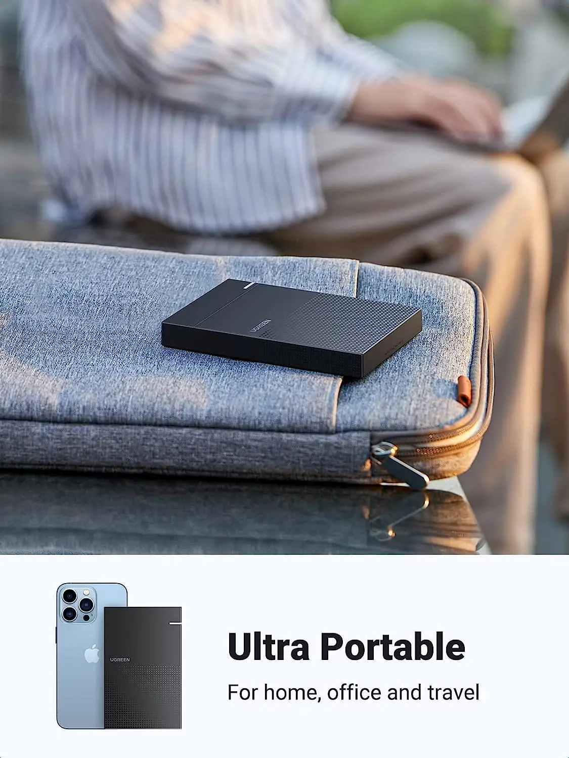 UGREEN حاوية القرص الصلب 2.5 بوصة SATA إلى USB 3.0 خالية من الأدوات 9.5 مللي متر SSD HDD حافظة كمبيوتر خارجي كمبيوتر محمول قرص صلب الضميمة