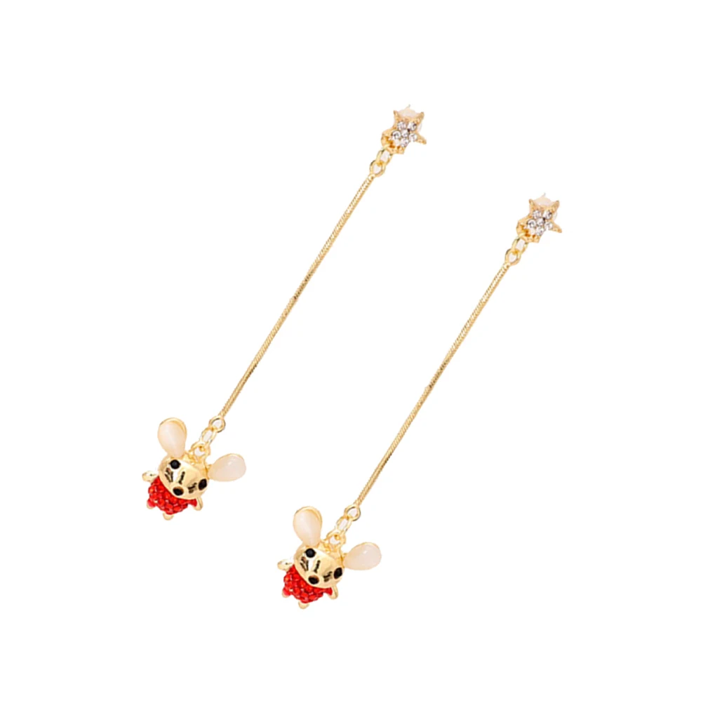 

Ear Decoration Mouse Design Jewelry Year Bracelet Woman Star Shape Woman's Earring Necklace