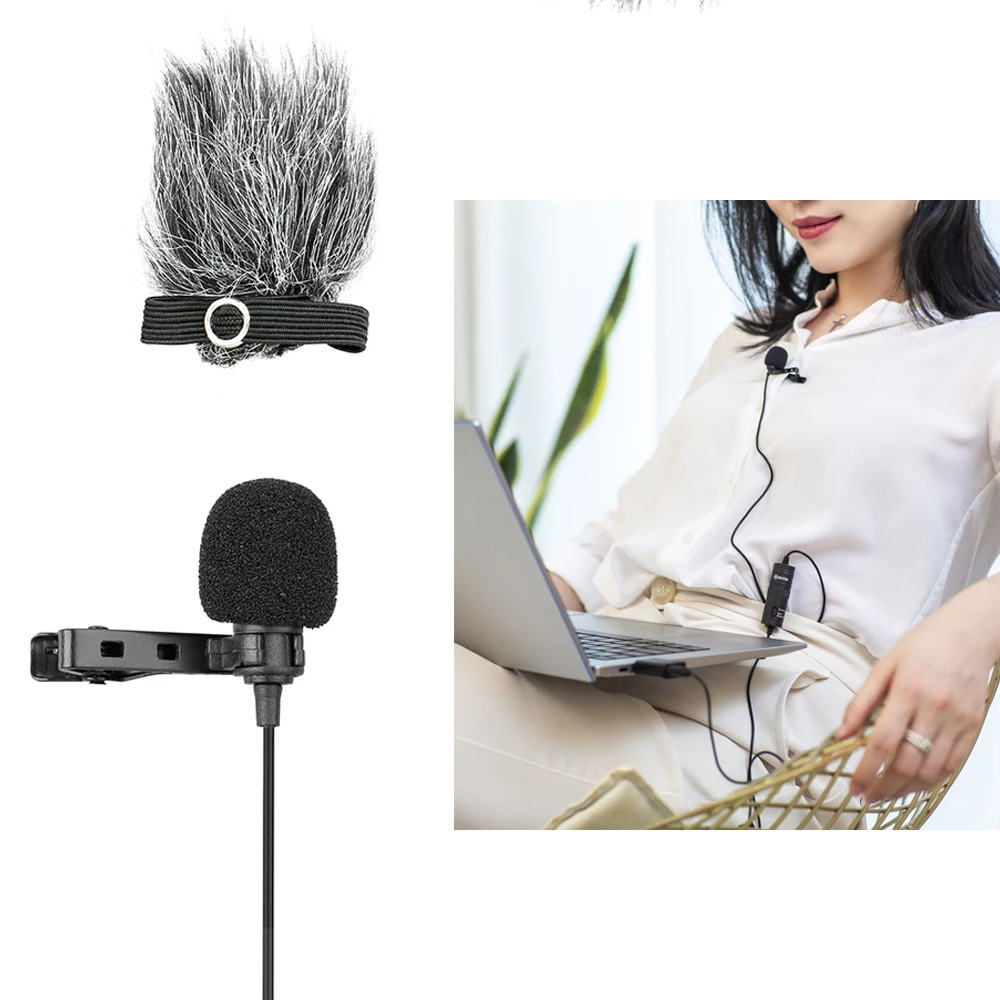 Foam Windscreen Furry Windshield for BY-M1 BY-M1 PRO BY-M1DM Condenser Lavalier Microphone