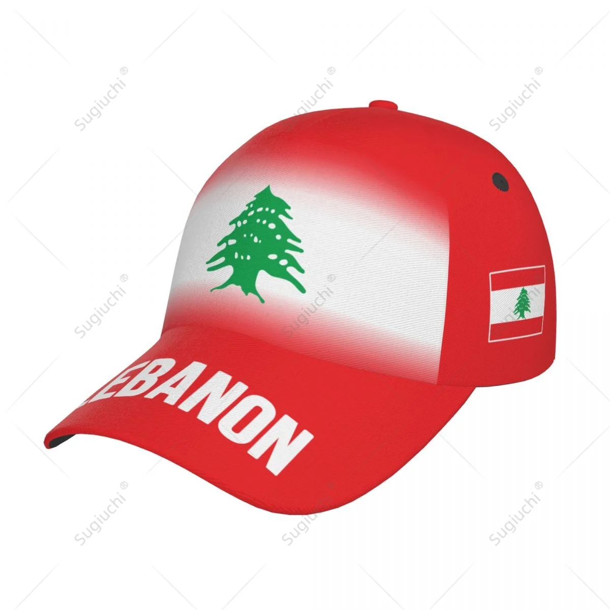 Unisex Baseball Cap Hat Lebanon Flag Gradient Color 3D Printing for Tennis Outdoor Bike Bicycle Golf Baseball Sports Fans