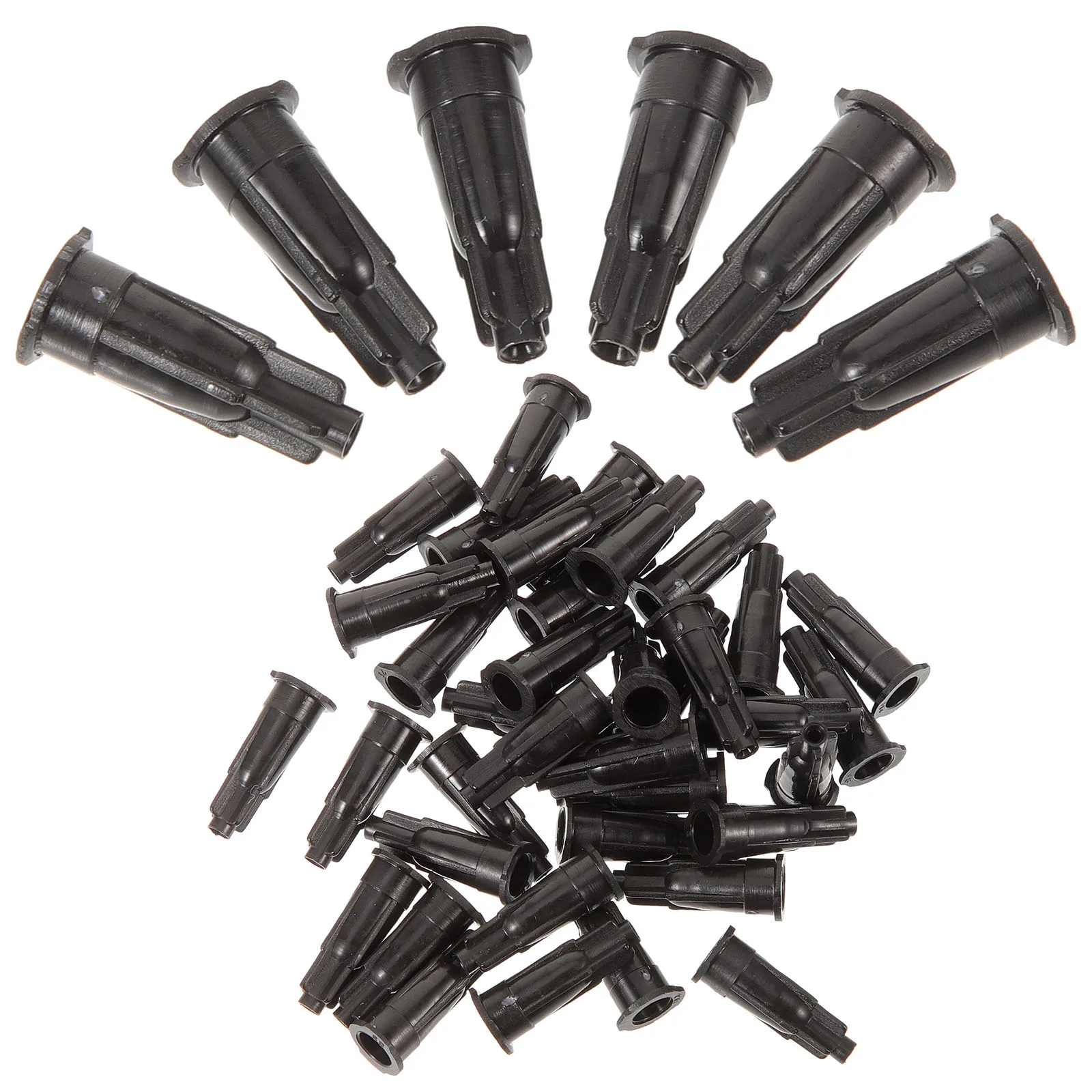 

250 Pcs Syringe Cone Cap Injectors Caps Anti-leak Dispensing Tip Plastic Luer Lock Bottle Protective