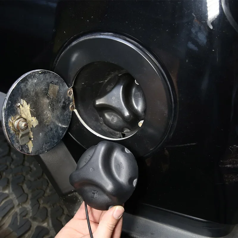 Für Hummer H2 H3 H3T 2004 2005 2006 2007 2008 2009 2010 ABS Schwarz Auto Tankdeckel Dichtung Abdeckung Auto Zubehör