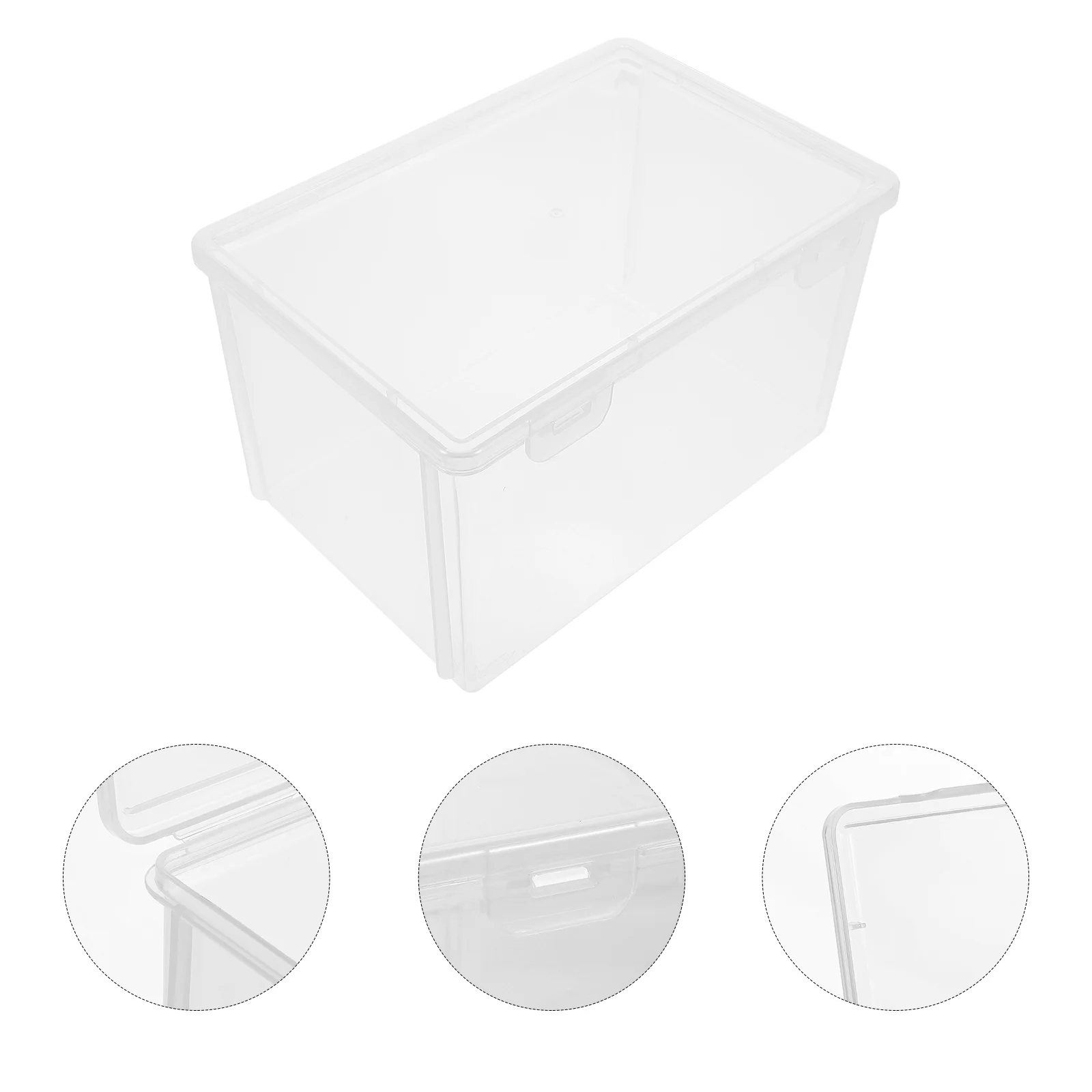 

Pastry Bread Saver Storage Box Automatic Trash Can Bins Plastic Container Transparent Case Tray