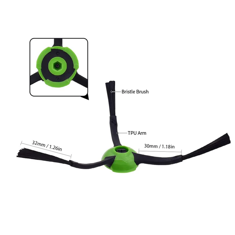 YCOC-Roller فرش جانبية بديلة لـ Irobot Roomba E, I, & J Series I7 I7+ I2 I3 I3+ I4 I4+ I6 I6+ I8 I8+/Plus J7 J7+ E5 E6