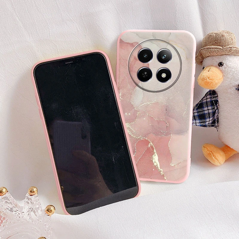 Luxury Case For Realme 12 5G 12X Fundas Marble Art Fashion Pattern Soft TPU Protection Back Cover For Realme12 X Shockproof Bags