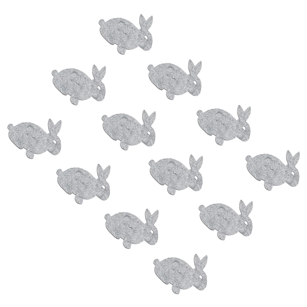 

24pcs Bunny Coasters Easter Table Mats Fabric Placemat Cartoon Design Protect Scratch Easy Clean Home Kitchen Use