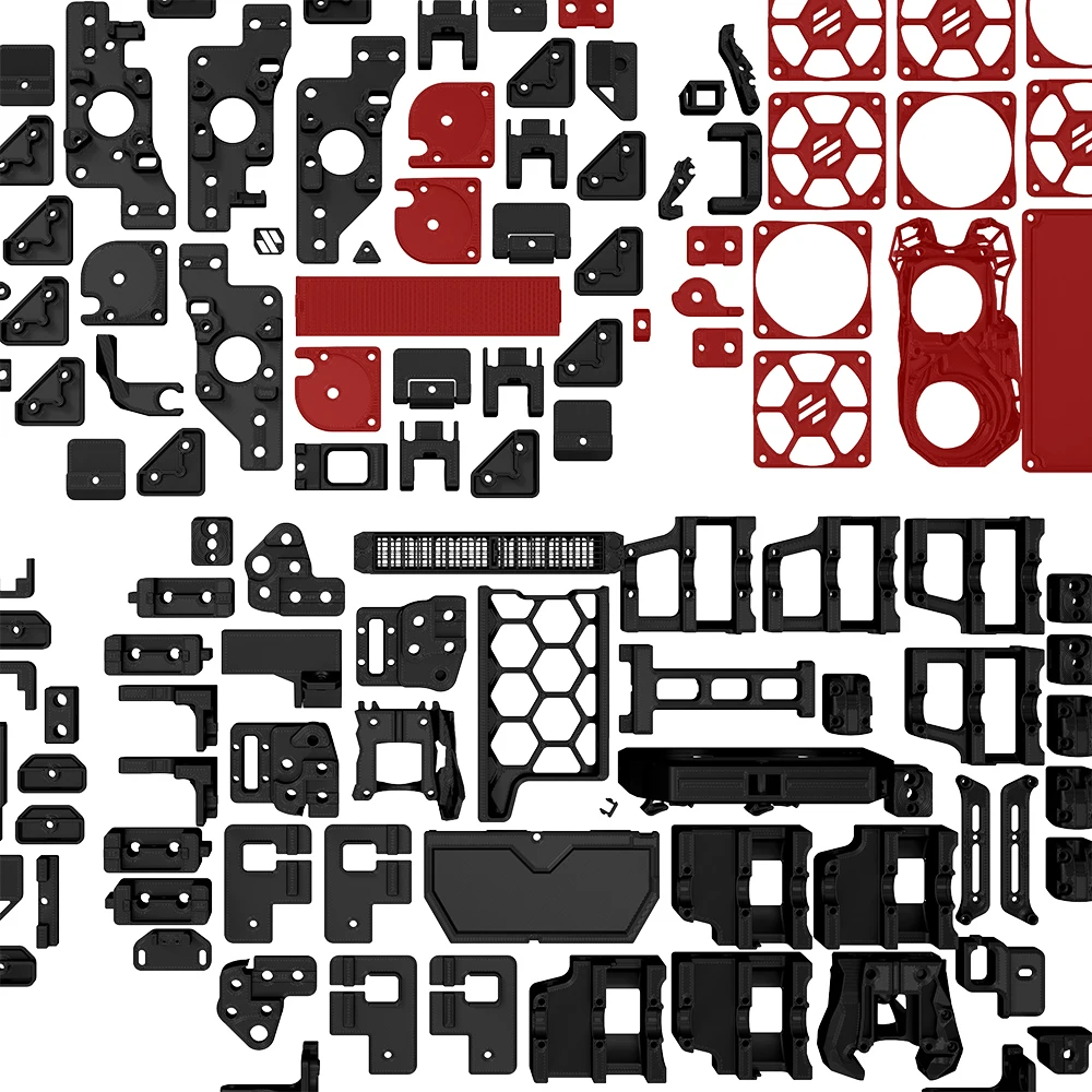 Imagem -06 - Estrutura de Filamento Estrutural Funcional Peça Plástica para Voron 2.4 r2 Pro Esun Abs Mais Impressora 3d 350 mm Peças Impressas