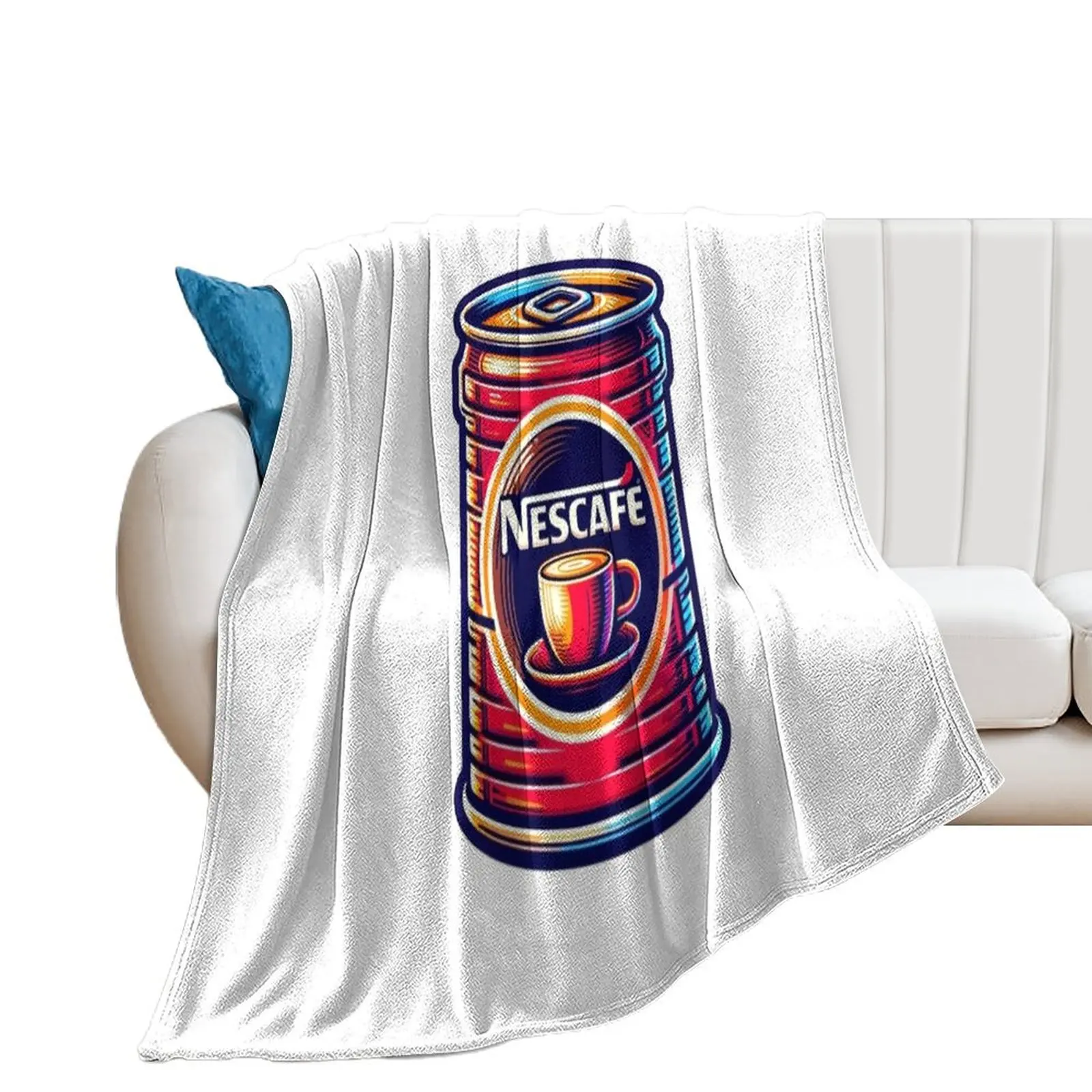 nescafe Throw Blanket Vintage For Decorative Sofa Blankets