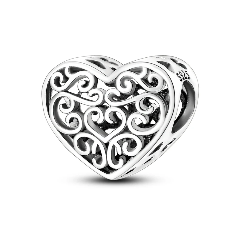 Charms aus 925er-Sterlingsilber, Perlen-Anhänger, Baum des Lebens, Hund, Elefant, Liebe, Herz, Charm, passend für Original-Armbänder, DIY-Frauen, Schmuck, Geschenk